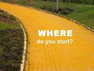 WHERE
do you start?
 