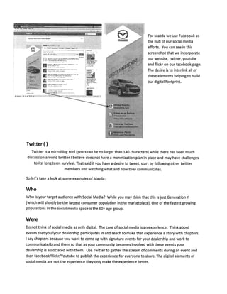 Mazda retailer social media training 