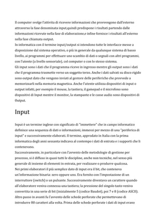 input e output | DOCX