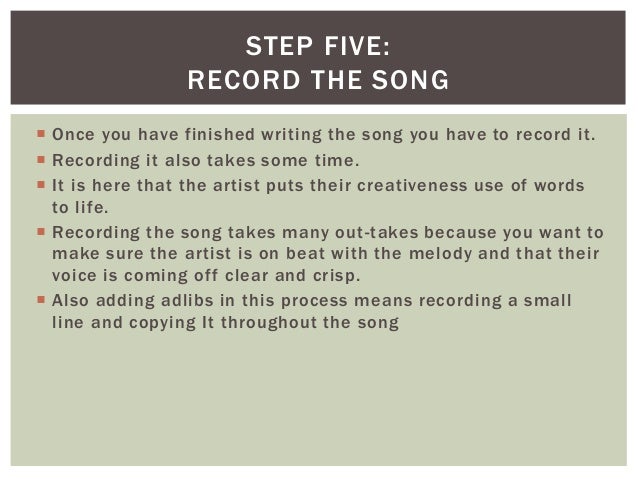 WikiHow: How to Create a Song