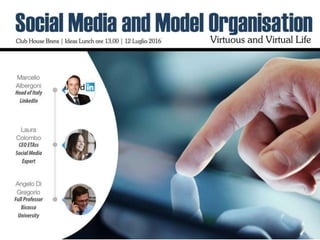 Social Media and Model Organisation | Virtuous and Virtual Life