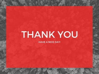 THANK YOUHAVE A NICE DAY!
 