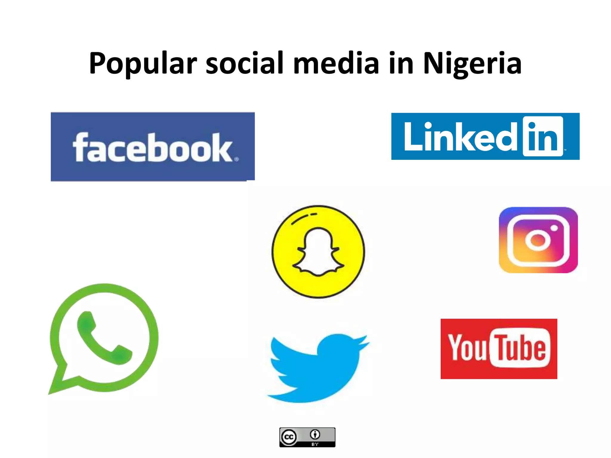 Popular social media in Nigeria
 