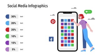 Social Media Infographics
text
text
text
text
text
text
10%
15%
5%
30%
20%
20%
 