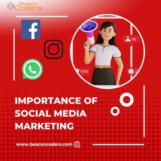IMPORTANCE OF
SOCIAL MEDIA
MARKETING
www.beaconcoders.com
 