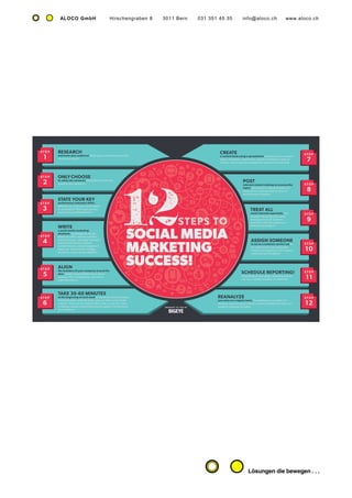 ALOCO GmbH Hirschengraben 8 3011 Bern 031 351 45 35 info@aloco.ch www.aloco.ch
Lösungen die bewegen . . .
 