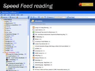 Speed Feed reading
 