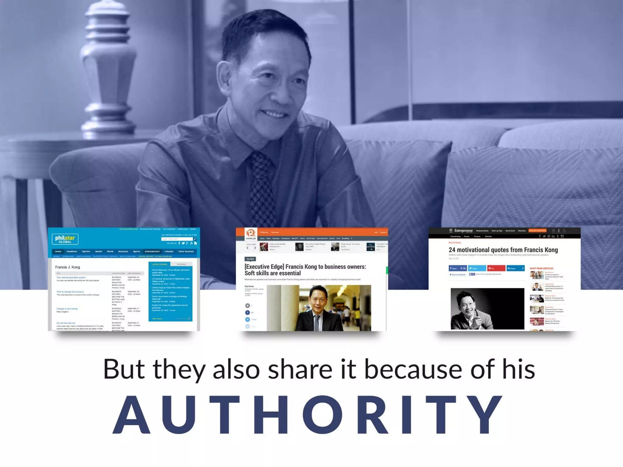 But they also share it because of his authority
