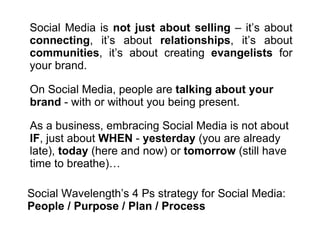 As a business, embracing Social Media is not about  IF , just about  WHEN  -  yesterday  (you are already late),  today  (...