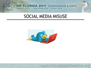 SOCIAL MEDIA MISUSE 
