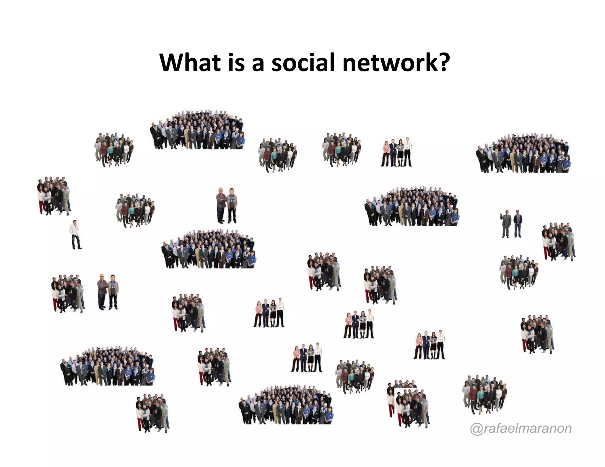 What is a social network?




                            @rafaelmaranon
 