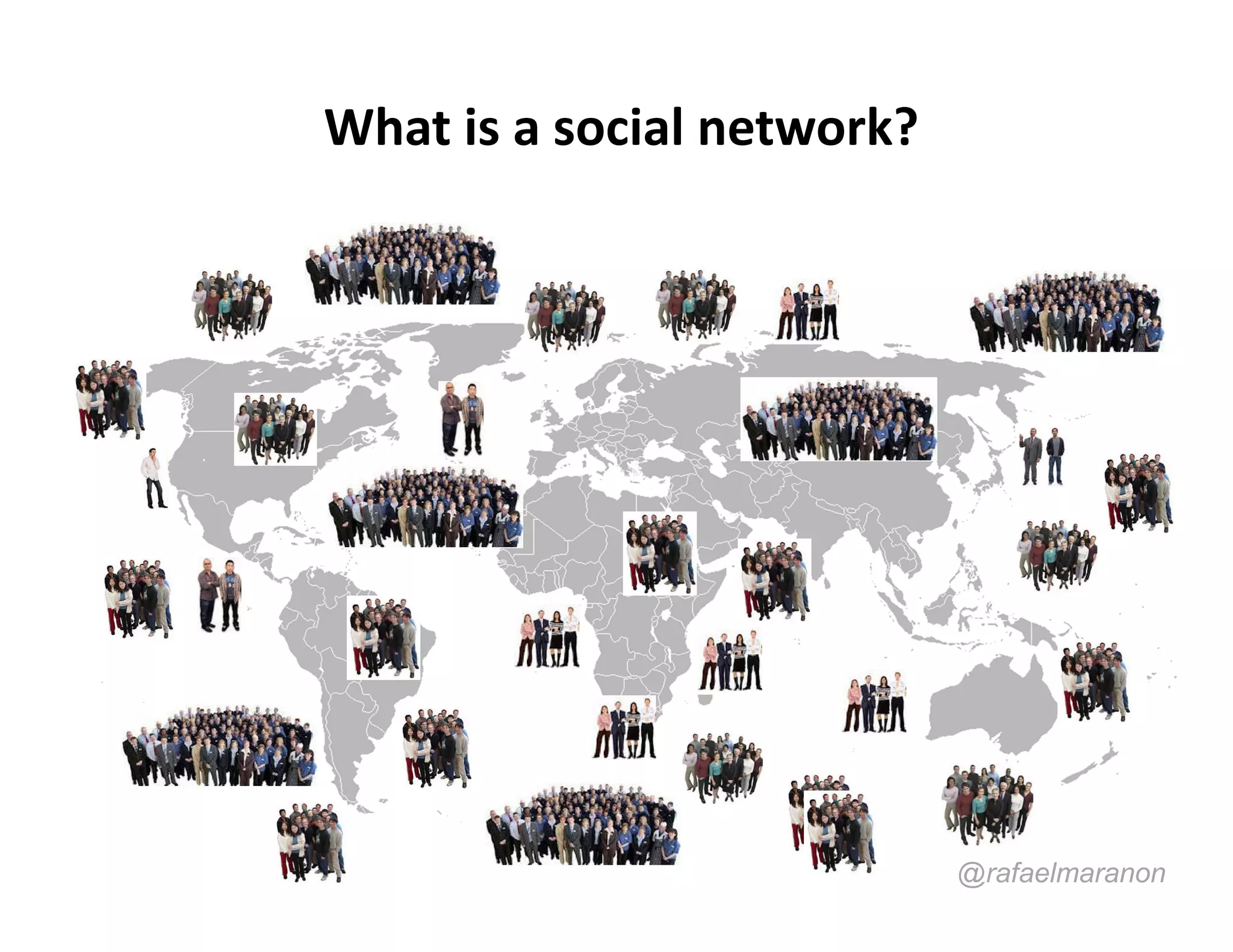 What is a social network?




                            @rafaelmaranon
 