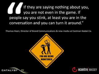 “<br />		        If they are saying nothing about you, 	        you are not even in the game. If people say you stink, at ...