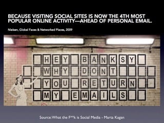 Source: What the F**k is Social Media - Marta Kagan
 