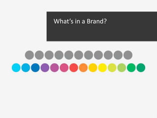 What’s in a Brand?
 