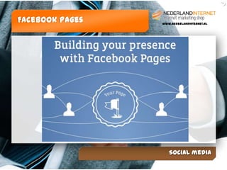 Facebook Pages   www.NederlandInternet.nl




                    Social media
 