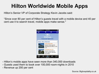 Choice Hotels iPhone Apps
1 million downloads from users in over 80 different countries

App generates thousands of same-d...