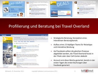 Profilierung und Beratung bei Travel Overland

                                                          » Strategische Be...