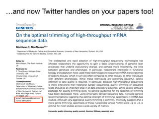 …and now Twitter handles on your papers too!

 