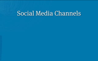 Social Media Channels
 