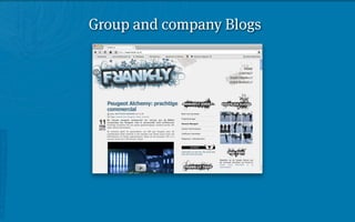 Group and company Blogs
 