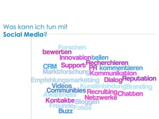 Was kann ich tun mit  Social Media ? 