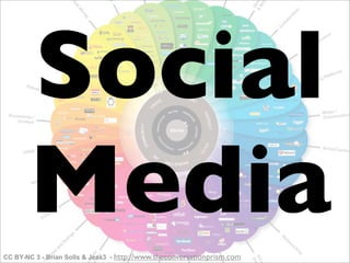 Social
       Media
CC BY-NC 3 - Brian Solls & Jess3 - http://www.theconversationprism.com
 