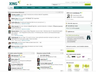 Social-Media-Plattformen Xing und LinkedIn Business-Plattformen mit persönlichen und Unternehmensprofilen Network mit Kunden, Kollegen, Lieferanten, Gleichgesinnten  Suche – Biete, Gruppen, Nachrichten  Auch zur Selbstdarstellung    Headhunter Informationsquelle, Datenbank, Expertenforum  | Social Media: Wird jeder Mitarbeiter zu einem Pressesprecher? | 7. Mai 2010 