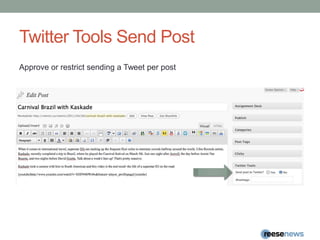 Twitter Tools Send PostApprove or restrict sending a Tweet per post
