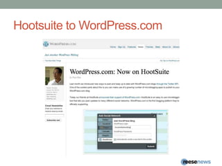 Hootsuite to WordPress.com