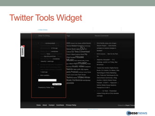 Twitter Tools Widget