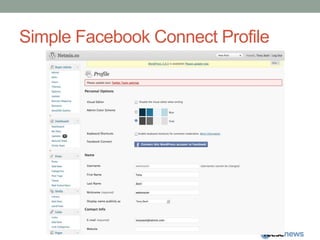 Simple Facebook Connect Profile