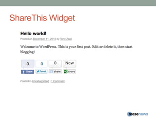ShareThis Widget