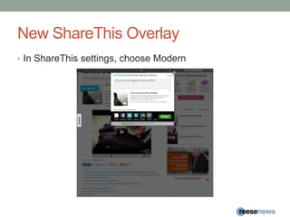 New ShareThis OverlayIn ShareThis settings, choose Modern