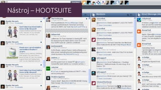 Nástroj – HOOTSUITE
32
 