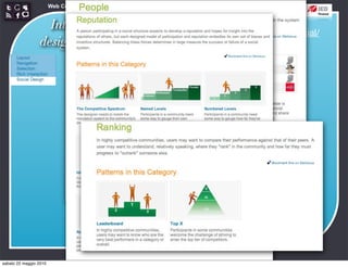 Web Communication and Social Media - Media design 03


                   Interaction
                                                      http://developer.yahoo.com/ypatterns/social/
                 design patterns




sabato 22 maggio 2010
 