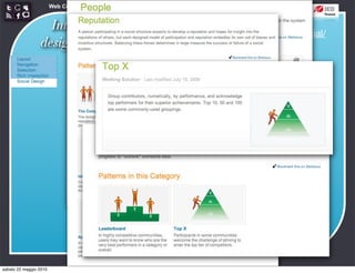 Web Communication and Social Media - Media design 03


                   Interaction
                                                      http://developer.yahoo.com/ypatterns/social/
                 design patterns




sabato 22 maggio 2010
 
