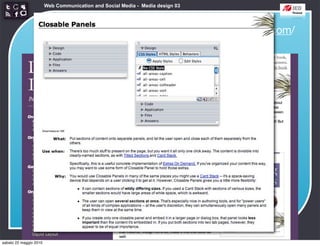 Web Communication and Social Media - Media design 03


                   Interaction
                                                              http://designinginterfaces.com/
                 design patterns




sabato 22 maggio 2010
 
