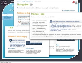 Web Communication and Social Media - Media design 03


                   Interaction
                                                                 http://developer.yahoo.com/ypatterns/navigation/
                 design patterns




sabato 22 maggio 2010
 