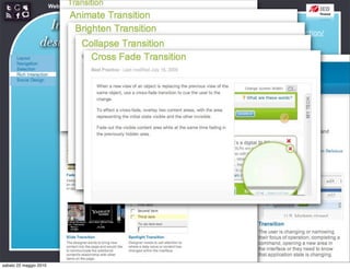 Web Communication and Social Media - Media design 03


                   Interaction                           http://developer.yahoo.com/ypatterns/richinteraction/
                 design patterns




sabato 22 maggio 2010
 
