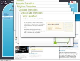 Web Communication and Social Media - Media design 03


                   Interaction                           http://developer.yahoo.com/ypatterns/richinteraction/
                 design patterns




sabato 22 maggio 2010
 