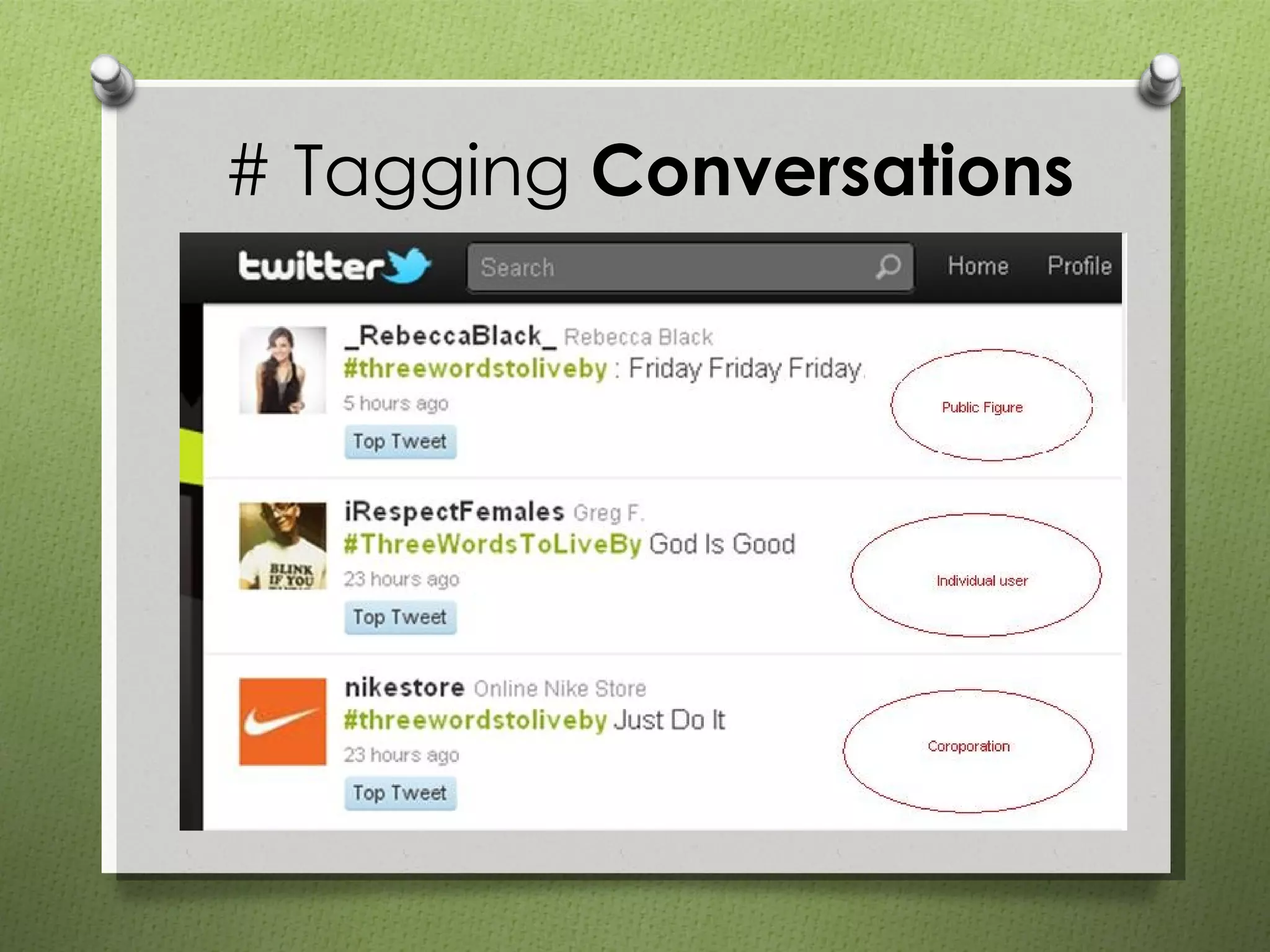 # Tagging  Conversations 