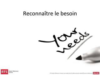 Reconnaître le besoin
 