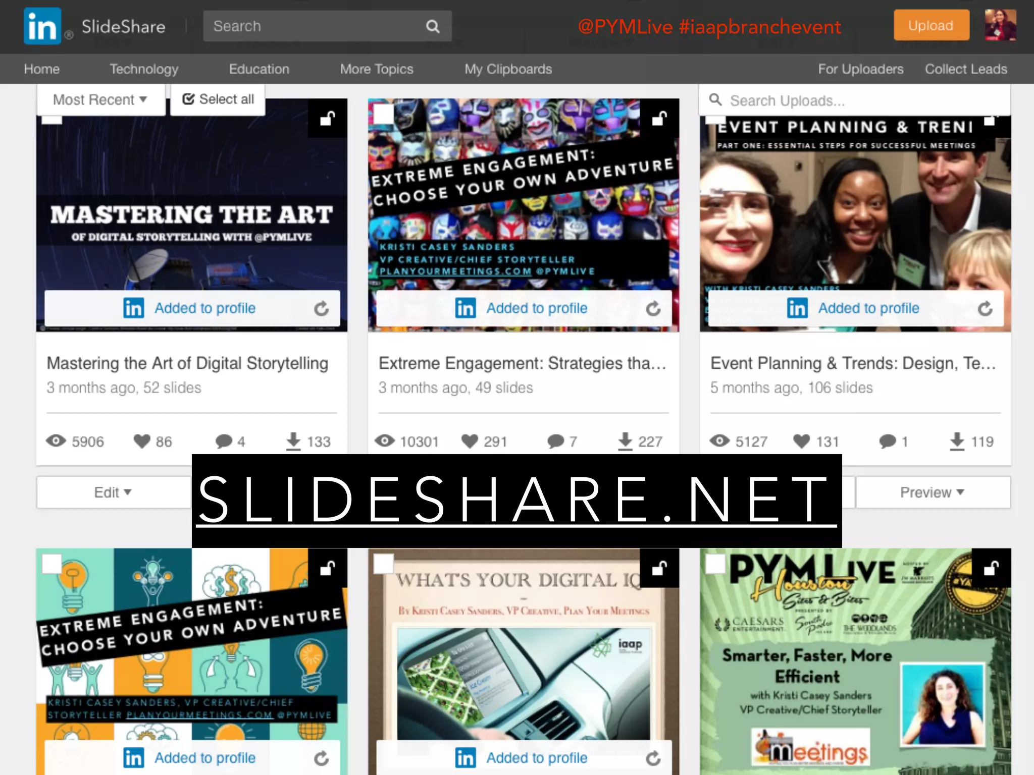 S L I D E S H A R E . N E T
@PYMLive #iaapbranchevent
 