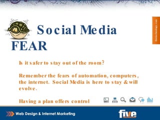 Social Media Steps Find Your Voice Establish a goal  (relationship, promotion, sign-up) Pick your tools(s) Listen, engage, interact,  Review, rinse, repeat 