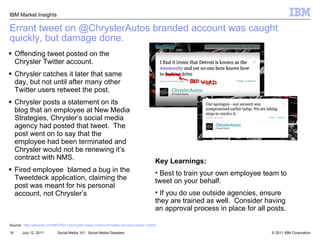 Social media 101: Social Media Disasters | PPT
