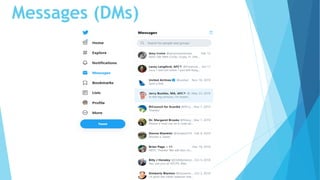 Messages (DMs)
 