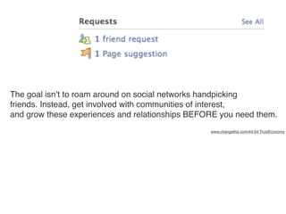 WEB 2.0
The Trust Economy
 