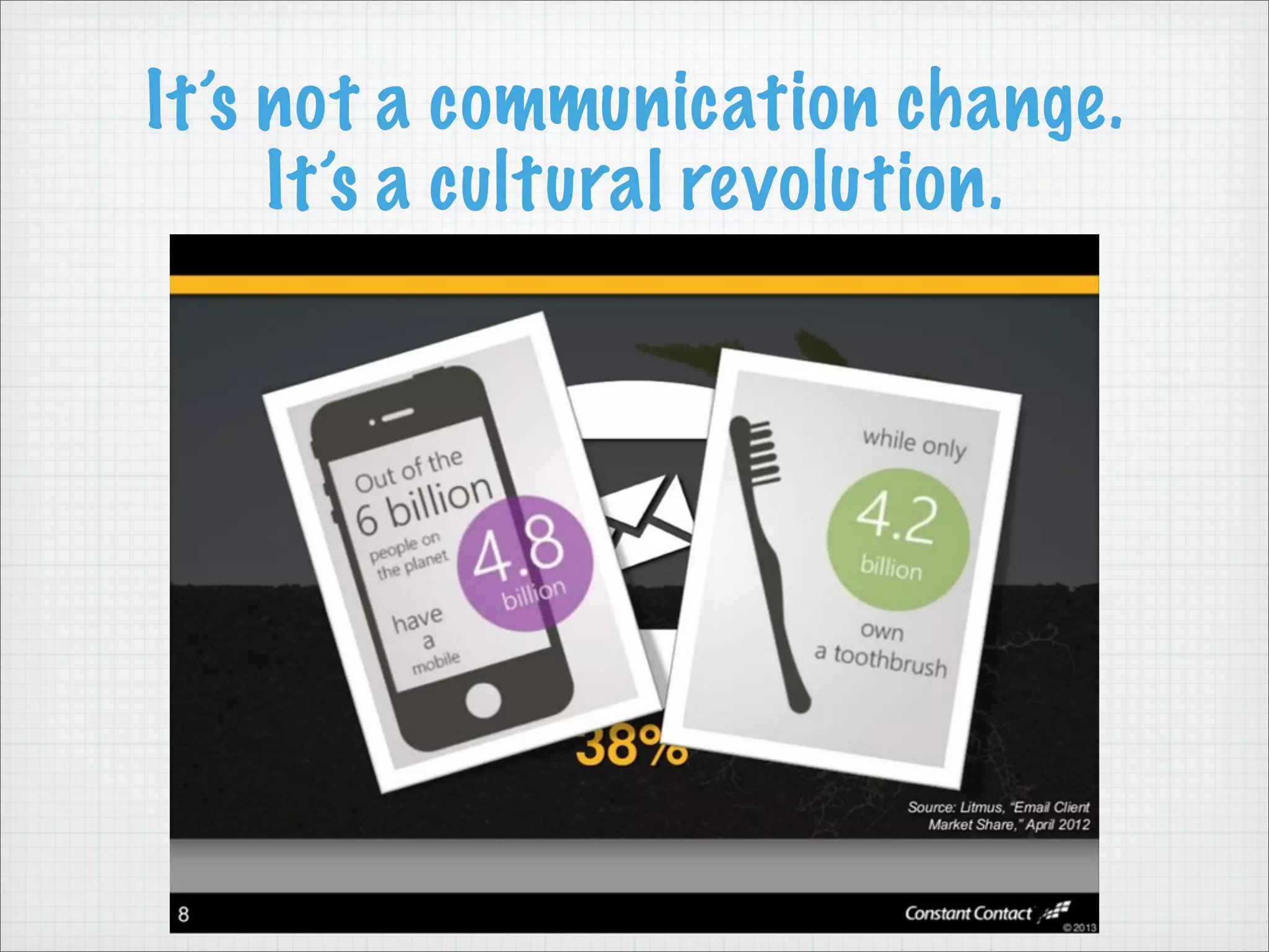 It’s not a communication change.
It’s a cultural revolution.
 