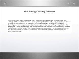Mark Pearce @ Connecting Up Australia
 